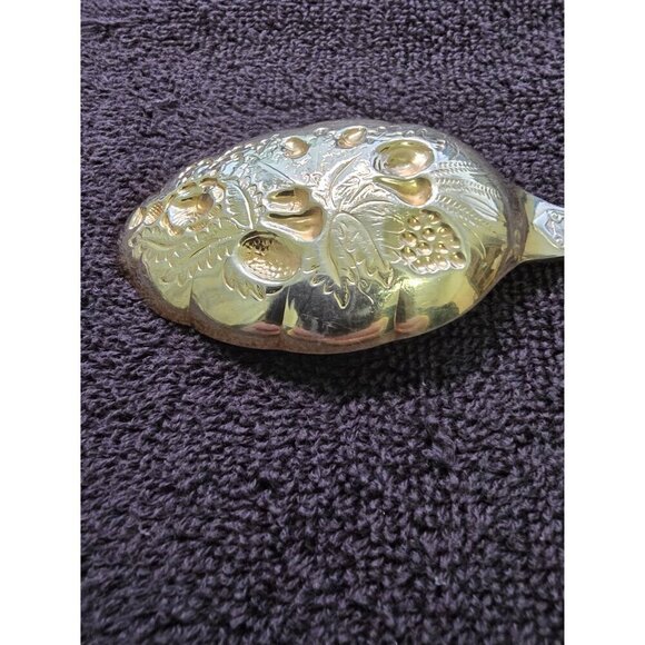 EPNS AL Sheffield England Set of Kings Berry Spoons Gold & Silver plated 9" - Picture 5 of 7